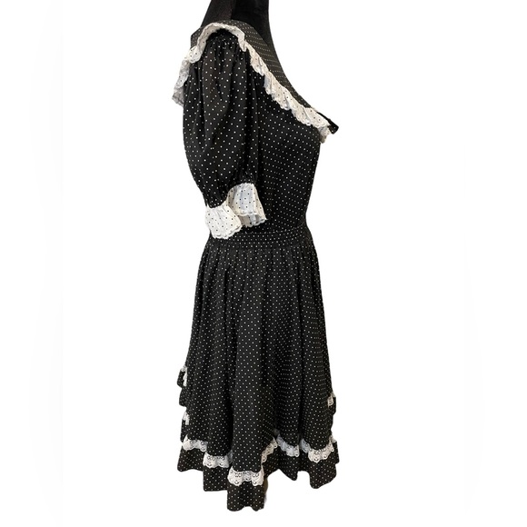 Partners Please by Malco Modes Vintage 70s Polka Dot Square Dance Skirt Top Set - Picture 2 of 12